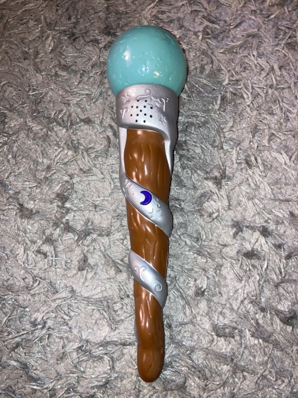Toy Magic Wand stars Aqua Orb lights and sounds HTF y2k 2000 wizard